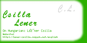 csilla lener business card